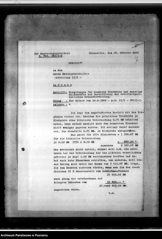 Obraz 11 z jednostki "Veterinär - polizeiliche Grenzüberwachung"