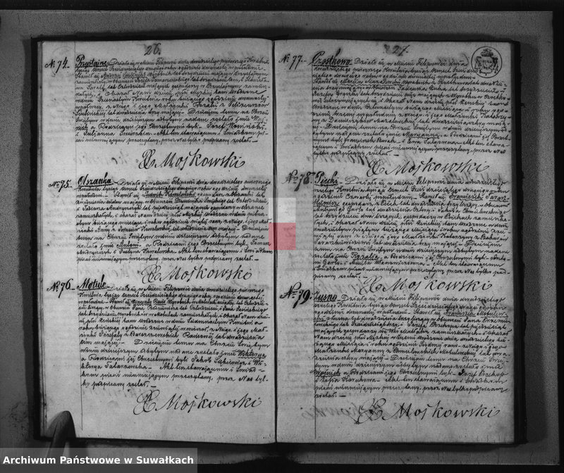 image.from.unit.number "Akta Duplikat zwana Urodzonych, Zaślubionych i Zmarłych Parafii Filipowskiej na rok 1862"