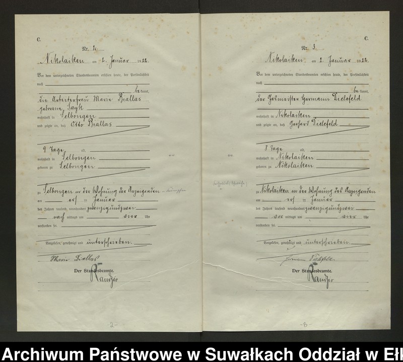 image.from.unit.number "Sterbe=Haupt=Register des Königlichen Preussischen Standes-Amtes Nikolaiken Kreis Sensburg"