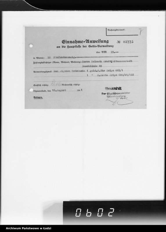 Obraz 8 z jednostki "Rechnungen für Schmucksachen"