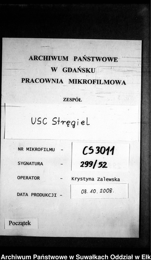 image.from.unit.number "Heiraths-Neben-Register des Preussischen Standes-Amtes Gr. Strengeln Kreis Angerburg"