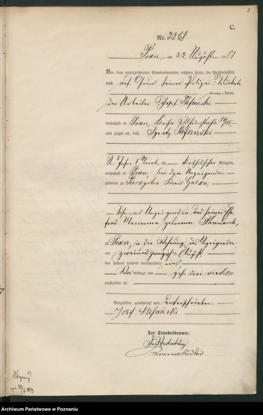 Obraz 6 z jednostki "Księga miejscowa zgonów t. V"