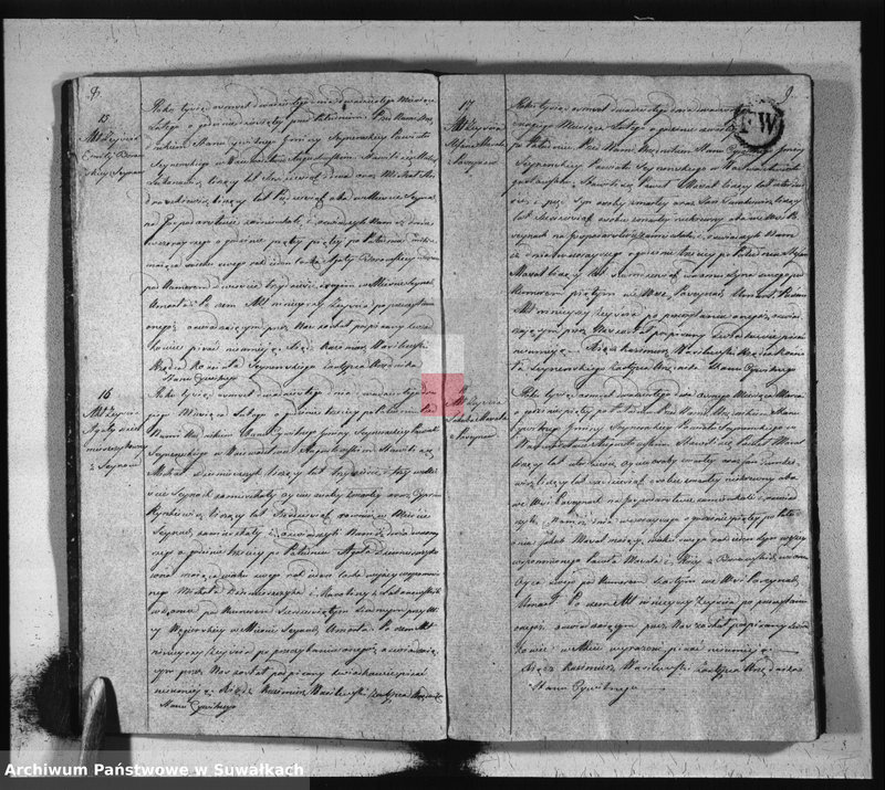 image.from.unit.number "Akta zeszłych stanu cywilnego gminy seyneńskiey od 1-go stycznia 1820 roku."