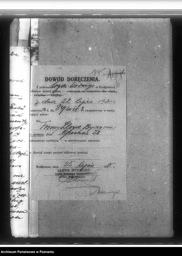 Obraz 20 z jednostki "/Uprawnienia wodne firmy Lloyd Bydgoski, Spółka Akcyjna Bydgoszcz ul. Grodzka 28/29/"