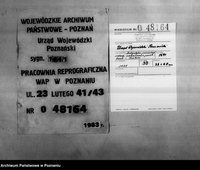 Obraz 1 z jednostki "/Statystyka produkcji rolnej - zestawienie powiatowe - Szubin"