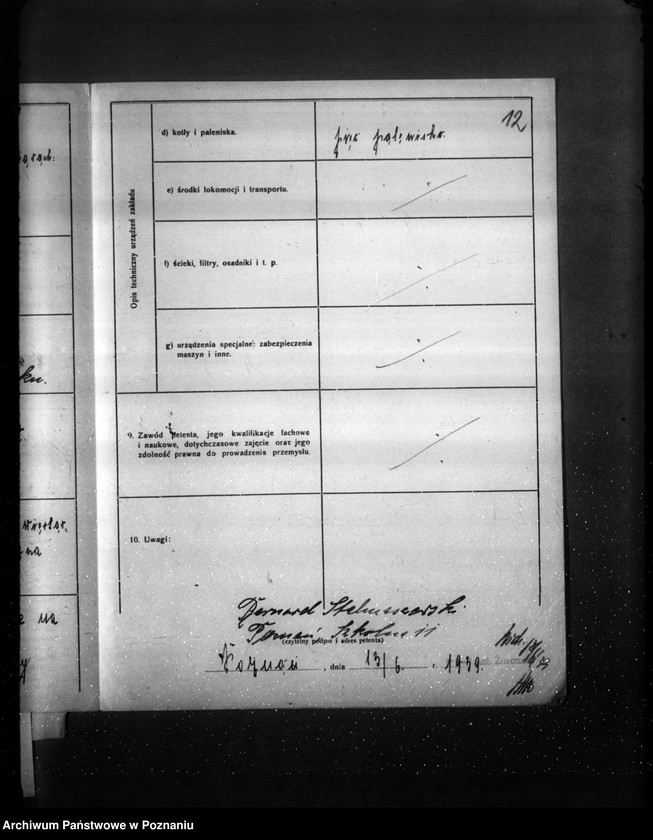 Obraz 16 z jednostki "Zatwierdzenie projektu urządzenia warsztatów - łożysk, firmy "Stabil" w Poznaniu"