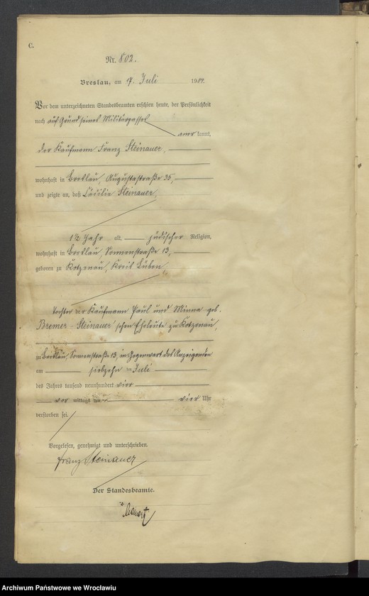 image.from.unit.number "Sterbe-Haupt-Register Breslau IV 1904 Band 3"