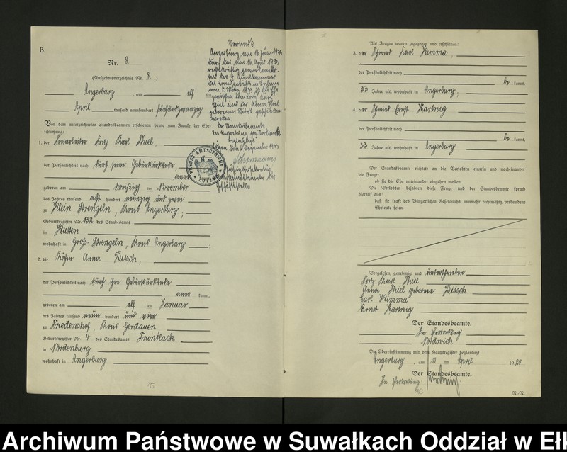 image.from.unit.number "[Heirats - Register (Neben - Register) Standesamt Angerburg einschl. der Bezirke, Gr. Strengeln, Prinowen und Kehlen Kreis Angerburg]"