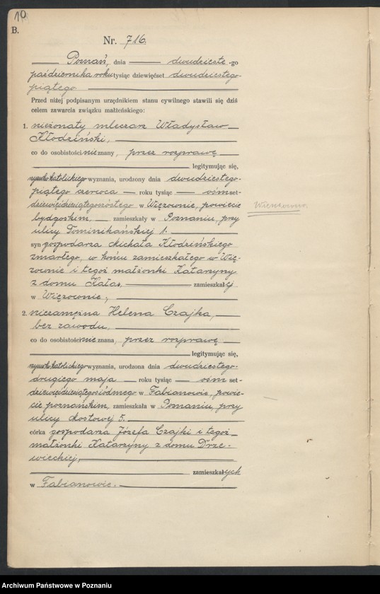 image.from.unit.number "Księga miejscowa małżeństw tom IV [Rejestr główny małżeństw]"