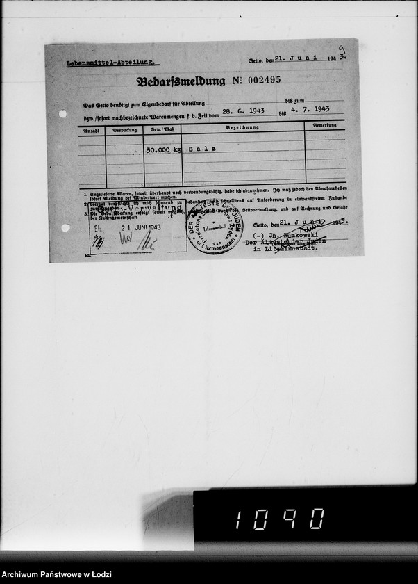 Obraz 13 z jednostki "Lebensmitteleinkauf, Aufträge, [Lieferscheinen und Rechnungen] 20461-20720"
