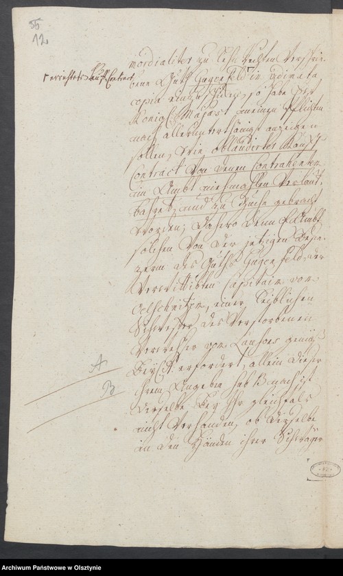 image.from.unit.number "Jugendfeldt [Gugenfeld] [Smolanek], H.[Haupt] A. [Amt] Osterode. Acta die angebliche Candicität dieses Gutes, um dessen Verleichung Georg Wilh. [Wilhelm] v. [von] Schierstaedt auf Schildeck den König gebeten hat"