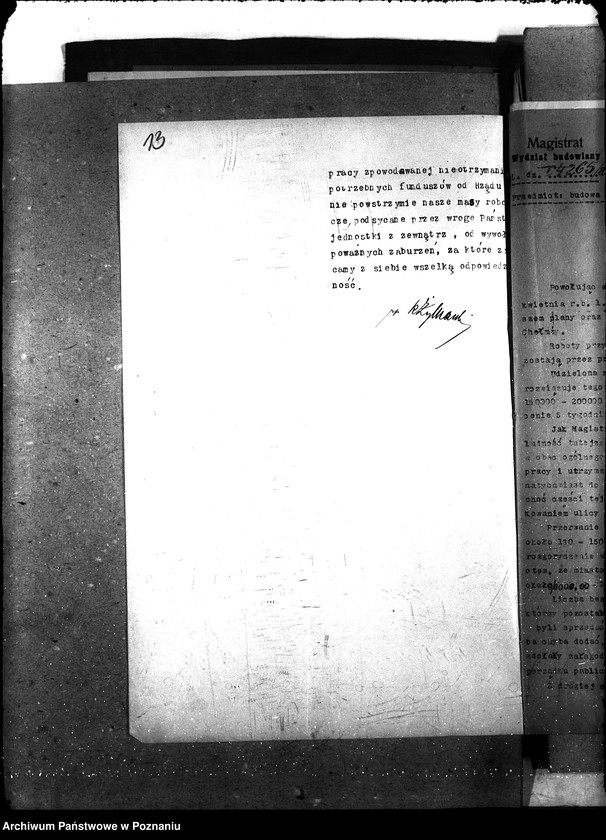 Obraz 18 z jednostki "Magistrat miasta Chełmży [subwencje na roboty doraźne]"