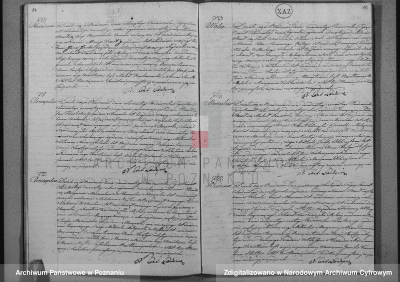 Obraz 16 z jednostki "Akta urodzeń, małżeństw i zgonów"