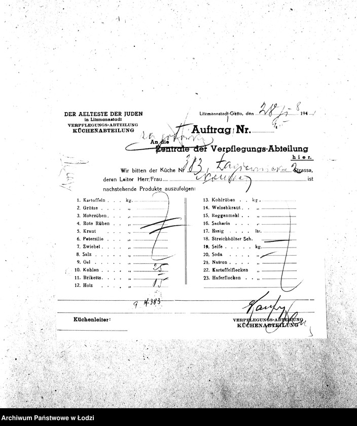 Obraz 11 z jednostki "[Kuchnia nr 383, ul. Łagiewnicka 2. Działalność kuchni]"