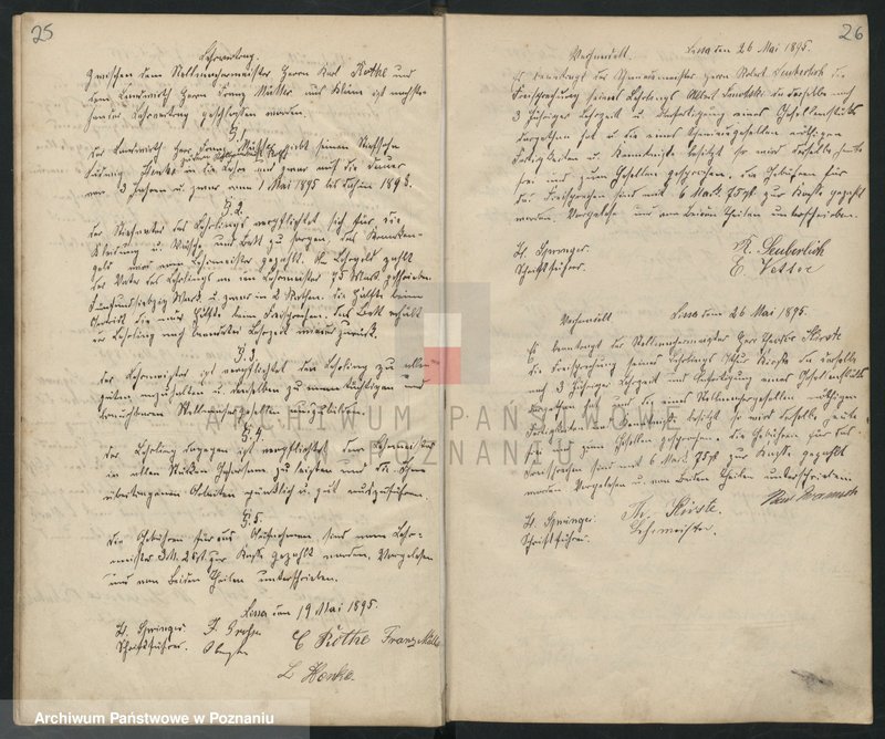 image.from.unit.number "Geschäftsbuch der Schmiede und Stellmacher Innung. [Protokolarz cechu - wpisy uczniów, zebrania kwartalne, itd.]"
