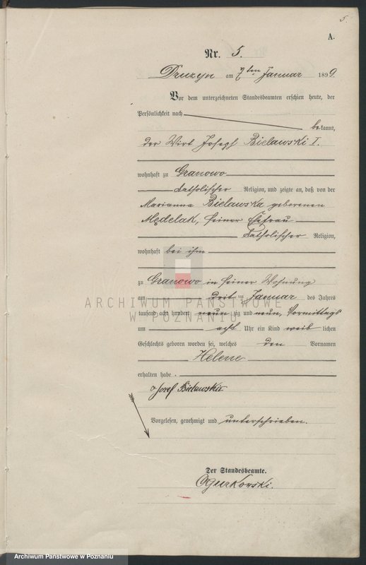 image.from.unit.number "Księga aktów urodzenia"