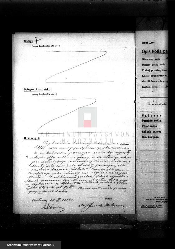 Obraz 11 z jednostki "Młyn parowy w Jarocinie pow. jarociński nr fabr. kotła 892 nr woj. kotła 6431"