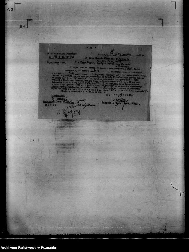 Obraz 12 z jednostki "/ Kasa Bezprocentowego Kredytu Rzemiosła Chrześcijańskiego w Poznaniu/"