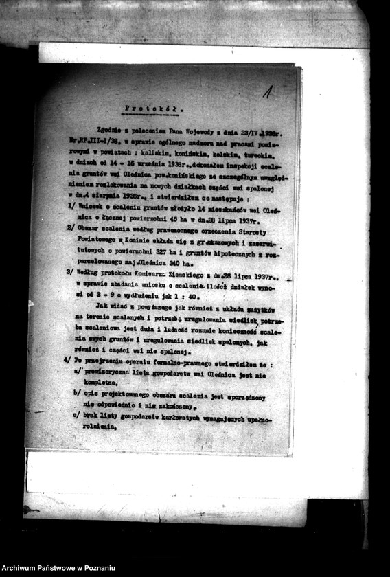 Obraz 5 z jednostki "/Scalenie gruntów wsi Oleśnica powiatu konińskiego/"