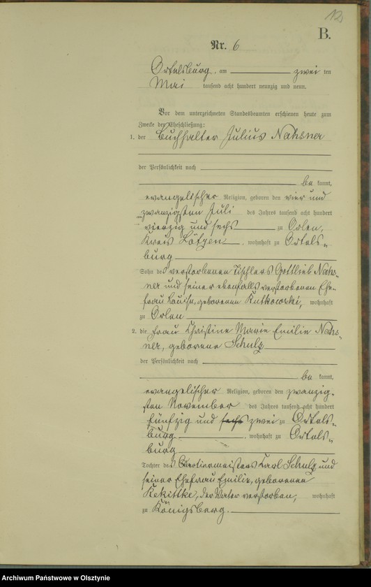 image.from.unit.number "Heiraths-Haupt-Register Nr 1 - 21"