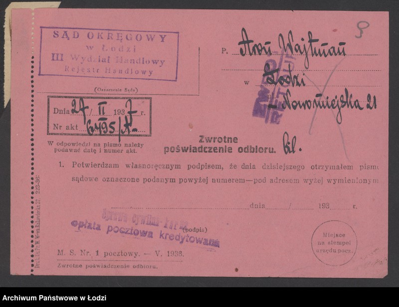 Obraz 11 z jednostki "Aron Wajtman- handel meblami"