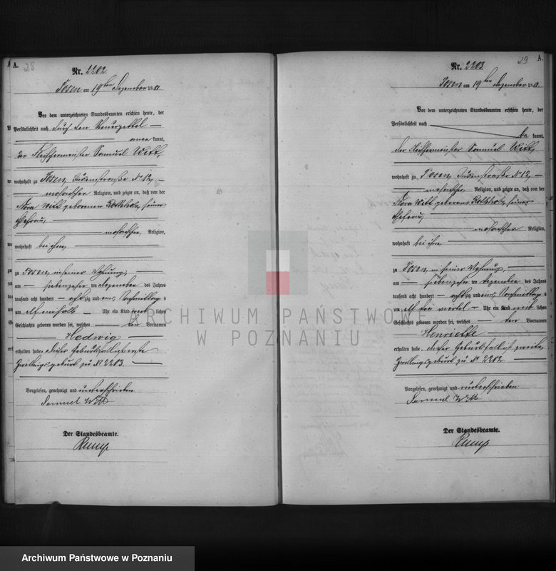 Obraz 16 z jednostki "Księga urodzeń t. V"