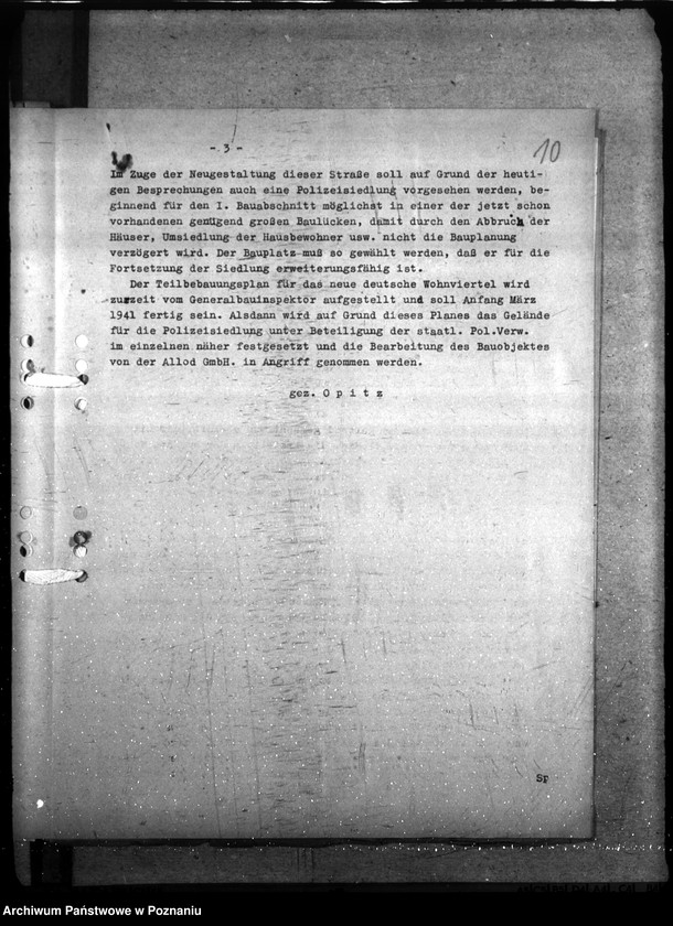 Obraz 15 z jednostki "Neubau. Wohnungen der Polizei - Litzmannstadt"