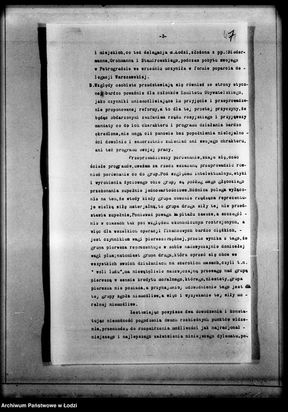 Obraz 10 z jednostki "[Opinie w sprawie memoriału S. Sterlinga i korespondencja w tej sprawie]"