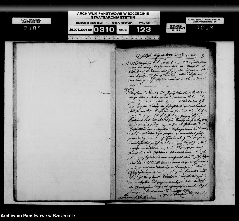 image.from.unit.number "Über die Verwaltung und Ressort-Verhältnisse der königlichen Ministerii der auswärtigen Angelegenheiten und Ernennung des Herrn Minister und Abteilungschefs für dieselbe"