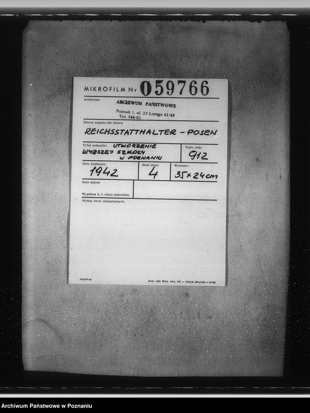 Obraz 2 z jednostki "Utworzenie wyższej szkoły w Poznaniu"