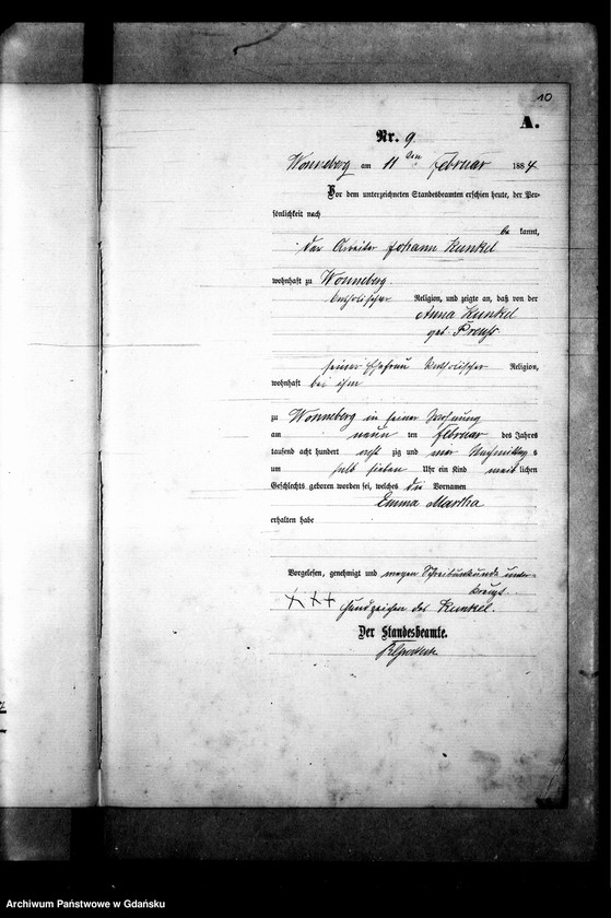 image.from.team "Urząd Stanu Cywilnego w Ujeścisku, obecnie część Gdańska"