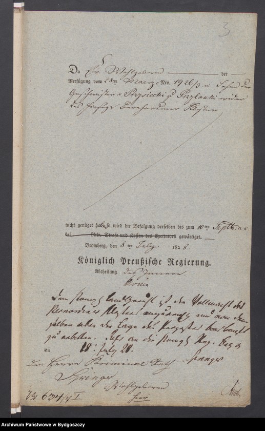 image.from.unit.number "Acta die Bauten und Reparaturen der Kirchen e.[tc.] Gebäuden des Bernhardiner - Kloster zu Bromberg. [Spór sióstr Przysieckich z Przyłęk z klasztorem o łąki]"