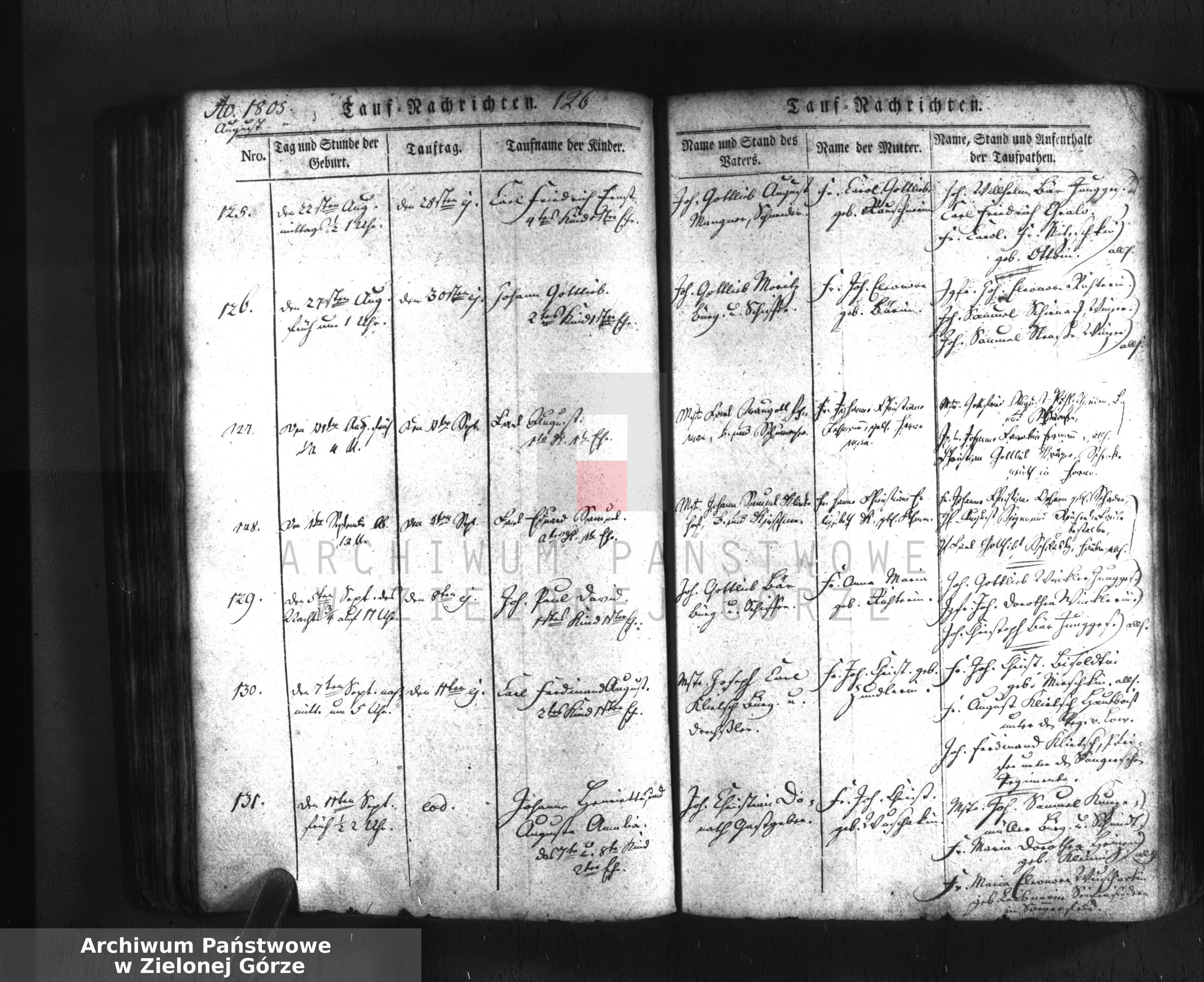 Skan z jednostki: Geburts-Register