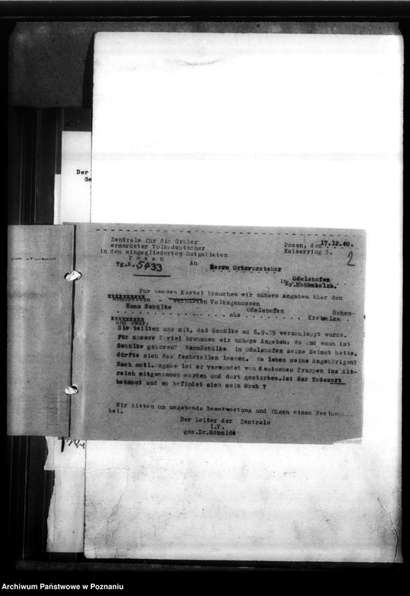 Obraz 6 z jednostki "Hans Schülke aus Odalshofen, Kreis Hohensalza (Inowrocław)"