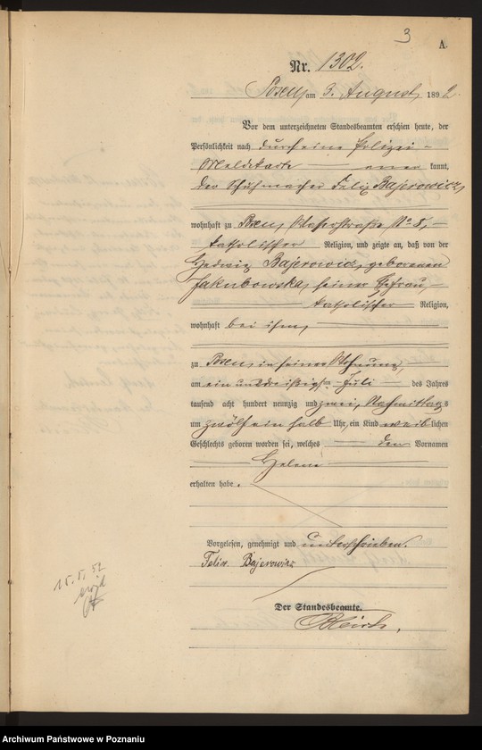 Obraz 6 z jednostki "Księga urodzeń t. IV"