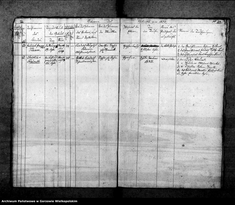 Obraz 16 z jednostki "Duplikate der Kirchenbücher von Pyrehne (Pyrzany): Pyrehne (Pyrzany), Woxholländer (Oksza), Logau (Łagów), Schützensorge (Kłopotowo), Pyrehner Holländer (Pyrzanki), Gross Rehne (Rań), Enterwerder (Kownatki), Stremeltswerder, Radewiesen (Zagajno), Ludwigshof (Okrąglica)."