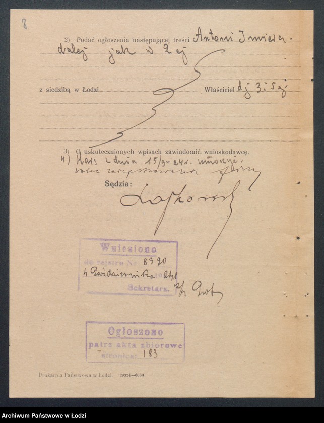 Obraz 10 z jednostki "Antoni Imierna – sklep rzeźniczy"