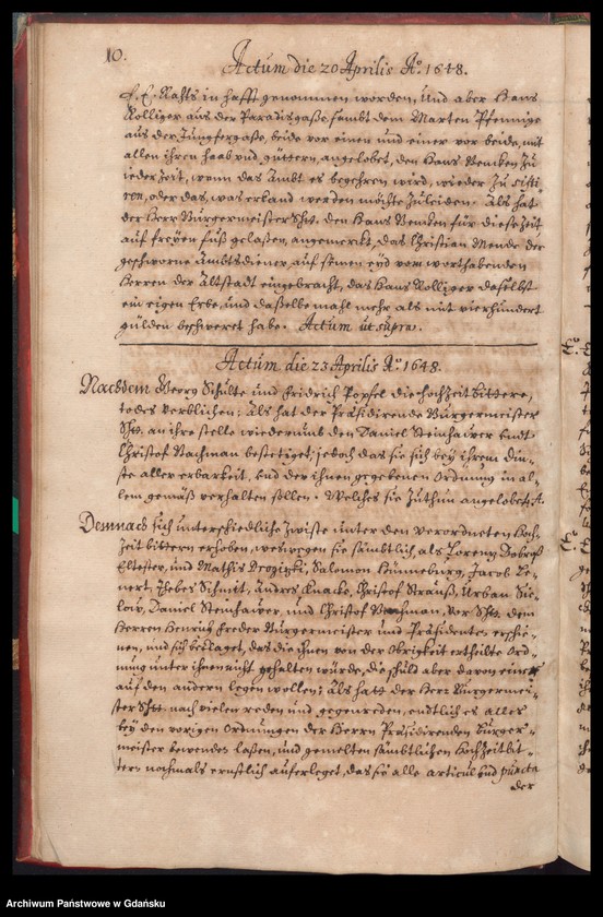 image.from.unit.number "[…] Praesidirende[s] Ambtbuch H. Bürgerm. Heinrich Freders [16.III.1648-31.III.1649] /indeks/"