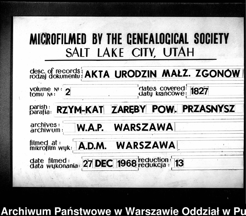 image.from.unit.number "Akta urodzeń, małżeństw i zgonów"