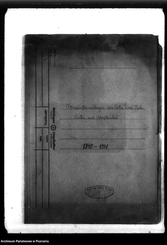 Obraz 4 z jednostki "Vermisstenmeldungen von Roten Krenz - Berlin - Listen und Schriftvechsel"