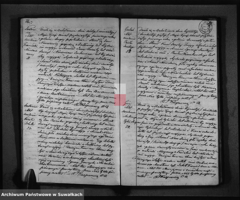 image.from.unit.number "Księga Duplikat służąca do zapisywania Aktów Urodzonych, Zaślubionych i Umarłych na rok 1851 Parafii Bakałarzewskiej"