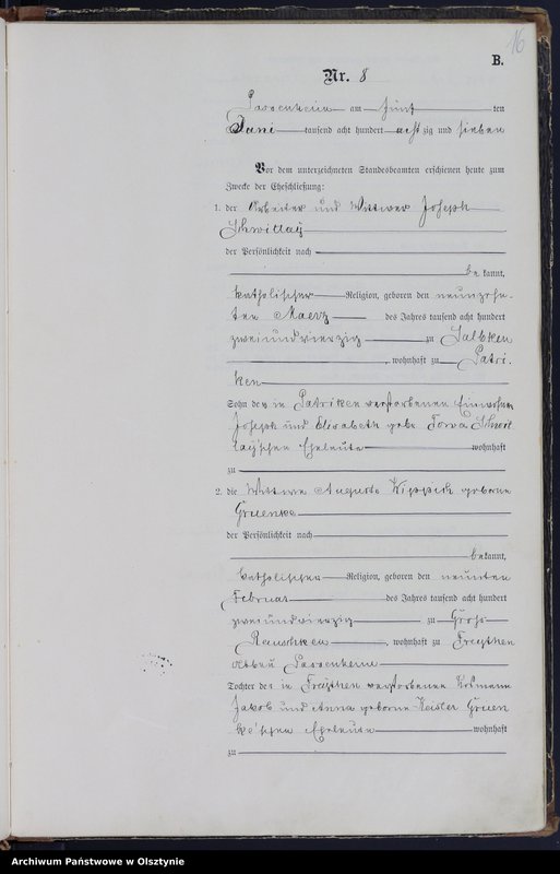 image.from.unit.number "Heiraths-Haupt-Register Nr 1 - 25"