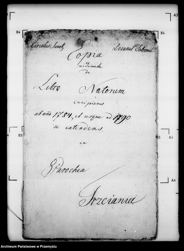 Obraz 5 z jednostki "[Kopie ksiąg metrykalnych parafii Trzcianiec (dekanat Bircza)]"