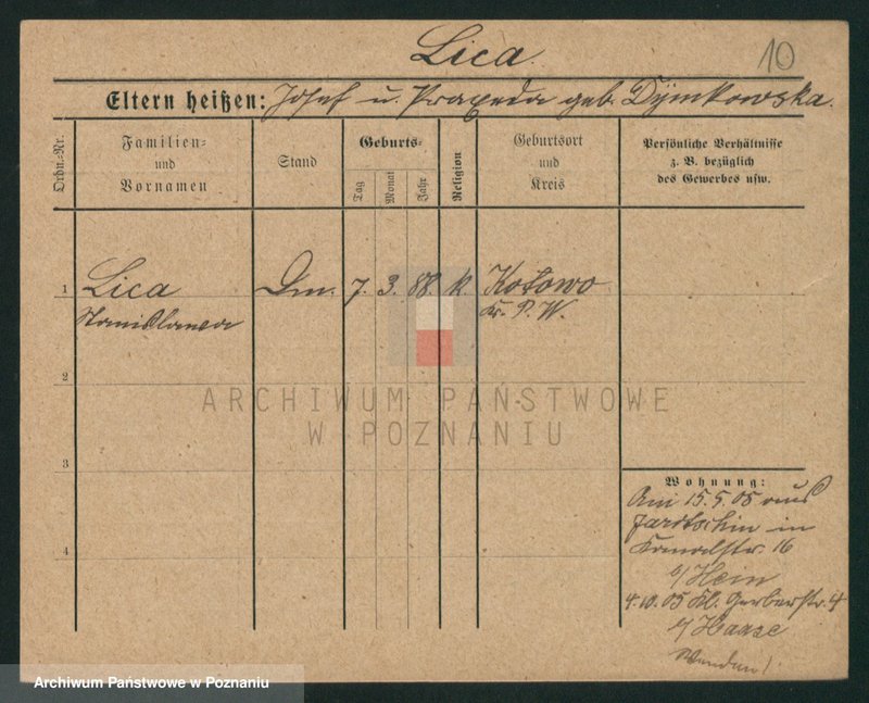 Obraz 10 z jednostki "Lica - Liczykowska"