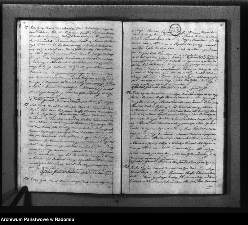 image.from.unit.number "Księga akt cywilnych gminy Głowaczew na rok 1819"