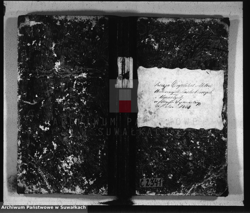 image.from.unit.number "Księga duplikat akt urodzonych, zaślubionych i umarłych w parafii sejneńskiey w roku 1838"
