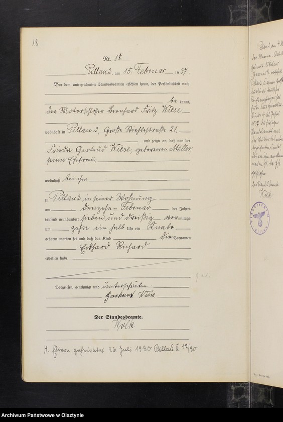 image.from.unit.number "Geburts-Haupt-Register Nr 1 - 112"