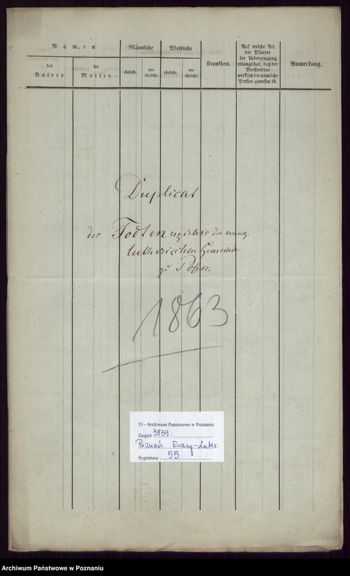 image.from.unit.number "Duplikat des Todtenregisters"