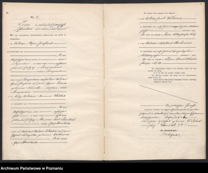 Obraz 7 z jednostki "Księga miejscowa małżeństw"