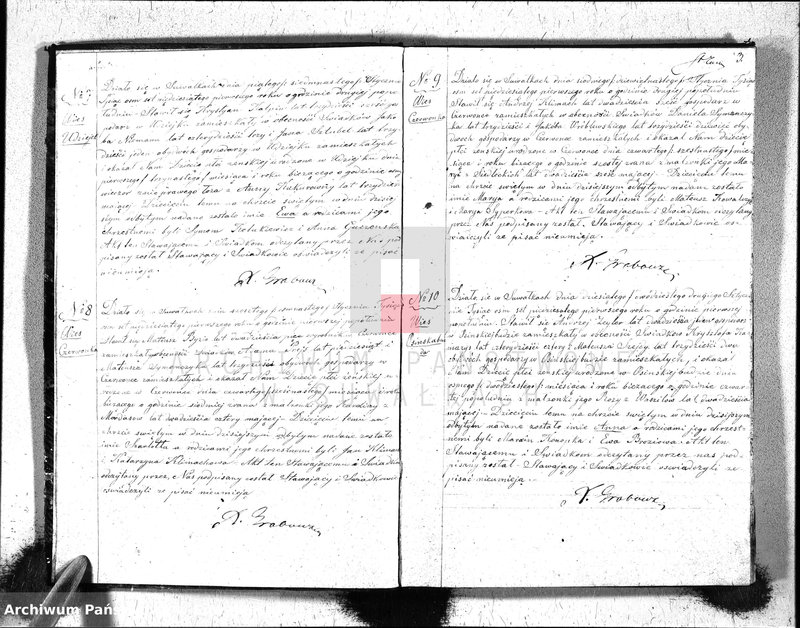 image.from.unit.number "Duplikat Akt Urodzonych, Zaślubionych i Zeszłych Parafij Ew. Augsburgskiey Suwałki za rok 1851"